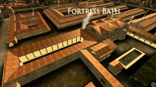 Animation of ancient Roman Fort in Caerleon Wales [upl. by Nylanna958]