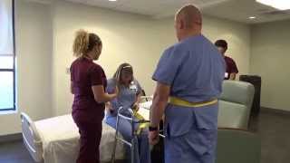 Physical Therapy Transfer Training  How To Transfer From Wheelchair To Bed [upl. by Rockey615]