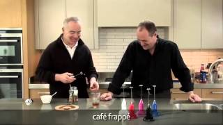 How to make a frappé coffee using an aerolatte milk frother [upl. by Amaty]