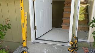 Jeld Wen Front Door Installation  Really crappy products and craftsmanship PART 1 [upl. by Allina]