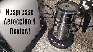 Nespresso Aeroccino 4 Milk Frother Review  Worth upgrading from the Aeroccino 3 [upl. by Enaffit6]