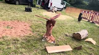 A fabulous range of wooden sculpture at Caerleon festival 2024 [upl. by Corvese]