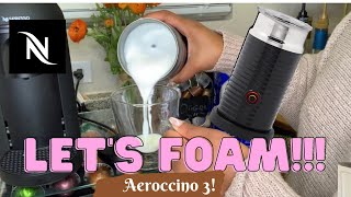 How To Foam Milk With Aeroccino 3 Make Coffee With Foam Tips amp Tricks  Easy Foamed Latte Recipe [upl. by Grubb]