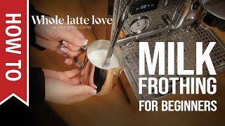 How To Milk Frothing for Beginners 5 Tips [upl. by Eiramlehcar379]