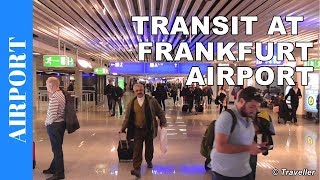 TRANSIT WALK AT FRANKFURT Airport FRA Terminal 1  Connection Flight Transfer Arriving amp Departing [upl. by Eyot]